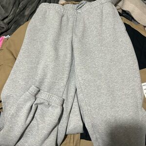 Aritzia XS Cosy Fleece Heather grey Joggers/ Sweatpants